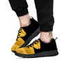 Snake Yellow Print Black Sneaker-grizzshop