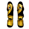 Snake Yellow Print Muay Thai Shin Guards-grizzshop