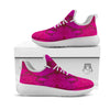 Snakeskin Black And Pink Magenta Print White Athletic Shoes-grizzshop