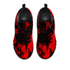 Snakeskin Black And Red Print Black Sneaker-grizzshop