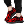 Snakeskin Black And Red Print Black Sneaker-grizzshop