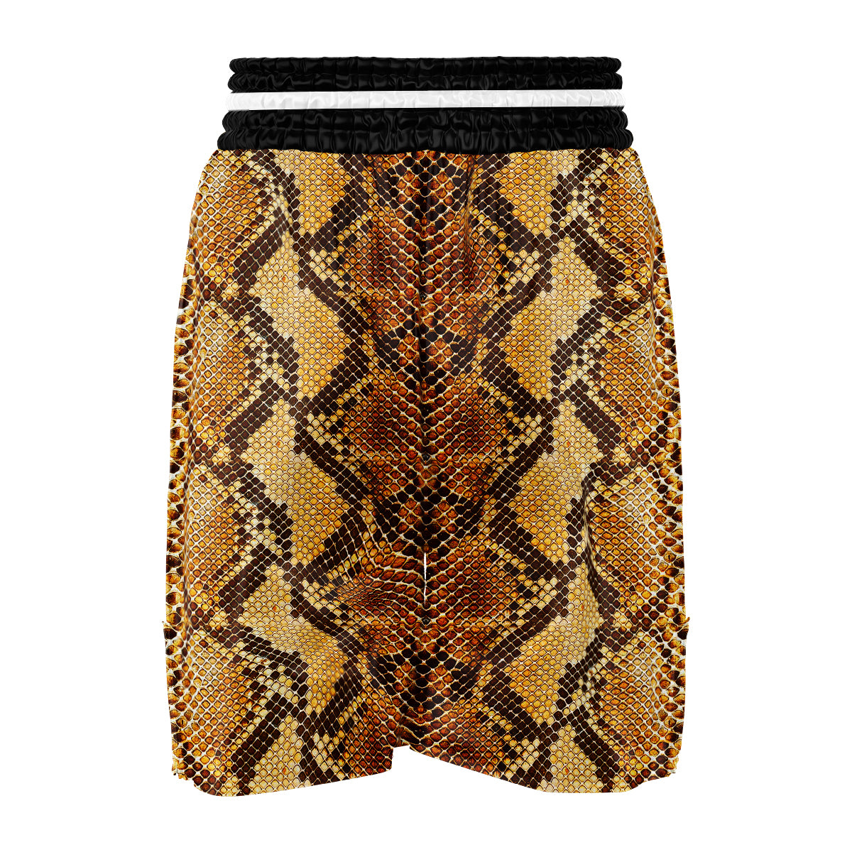 Snakeskin Leathers Print Boxing Shorts-grizzshop