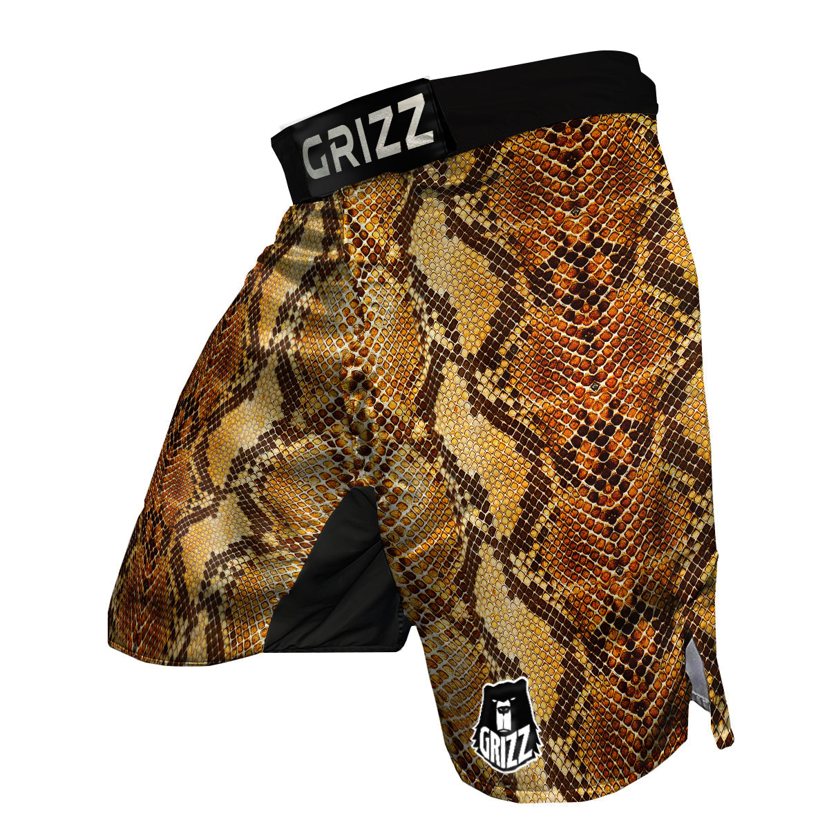 Snakeskin Leathers Print MMA Shorts-grizzshop
