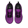 Snakeskin Purple Print Pattern Black Sneaker-grizzshop