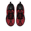 Snakeskin Python Red Print Black Sneaker-grizzshop