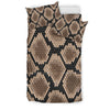 Snakeskin Python Skin Pattern Print Duvet Cover Bedding Set-grizzshop