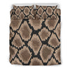 Snakeskin Python Skin Pattern Print Duvet Cover Bedding Set-grizzshop