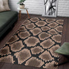 Snakeskin Python Skin Pattern Print Floor Mat-grizzshop