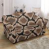 Snakeskin Python Skin Pattern Print Loveseat Cover-grizzshop