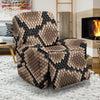 Snakeskin Python Skin Pattern Print Recliner Cover-grizzshop