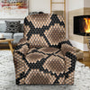 Snakeskin Python Skin Pattern Print Recliner Cover-grizzshop