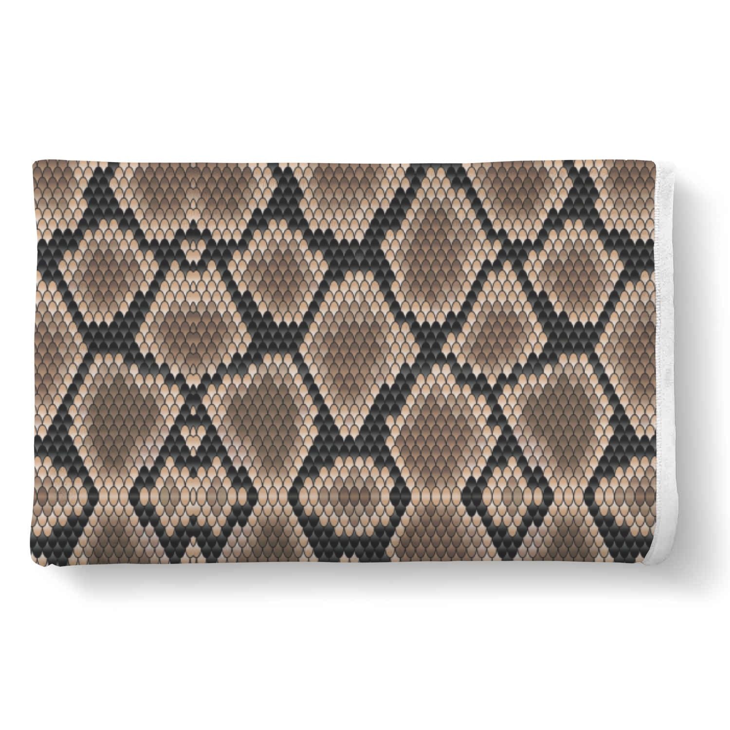 Snakeskin Python Skin Pattern Print Throw Blanket-grizzshop