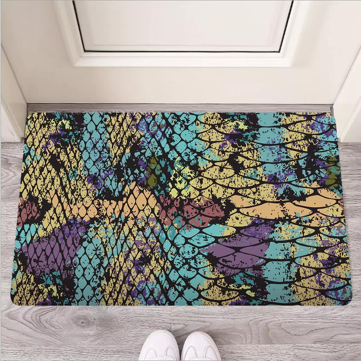 Snakeskin Reptile Door Mat-grizzshop
