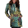 Snakeskin Reptile Hoodie Dress-grizzshop