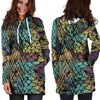 Snakeskin Reptile Hoodie Dress-grizzshop