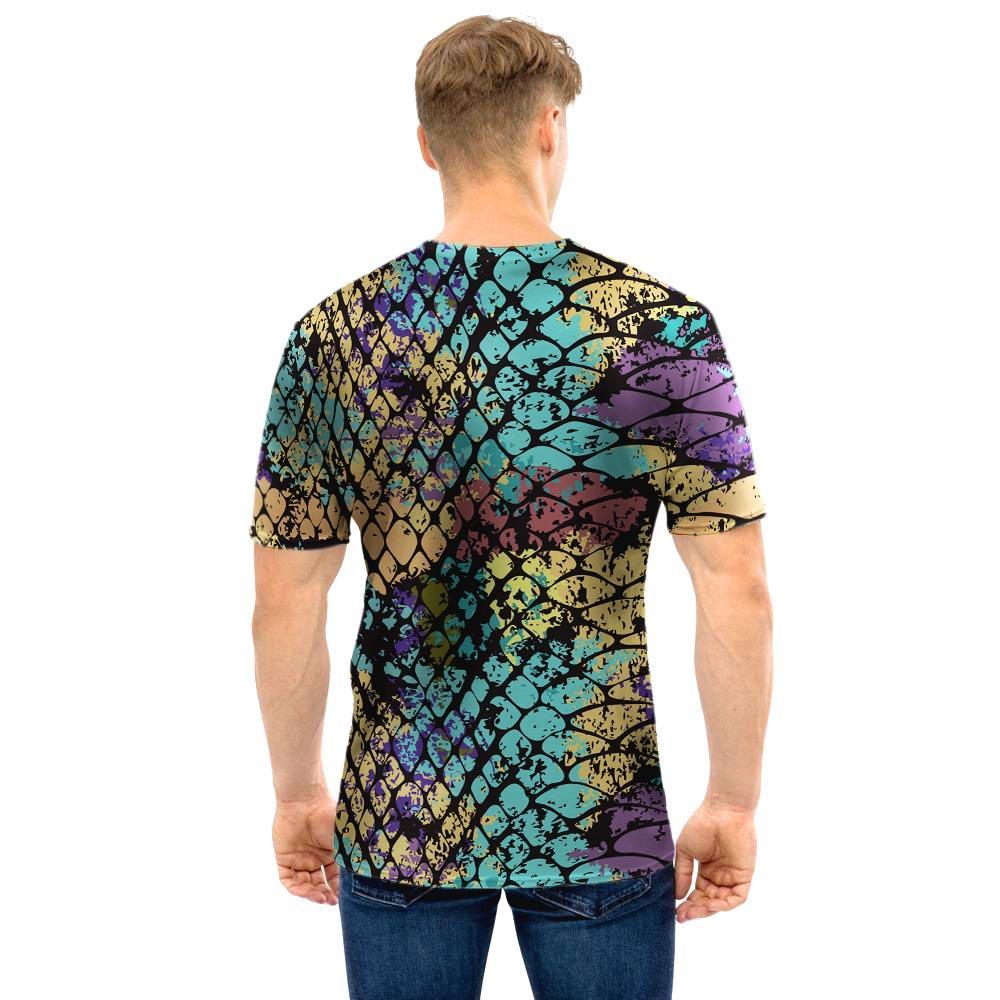 Snakeskin Reptile Men T Shirt-grizzshop