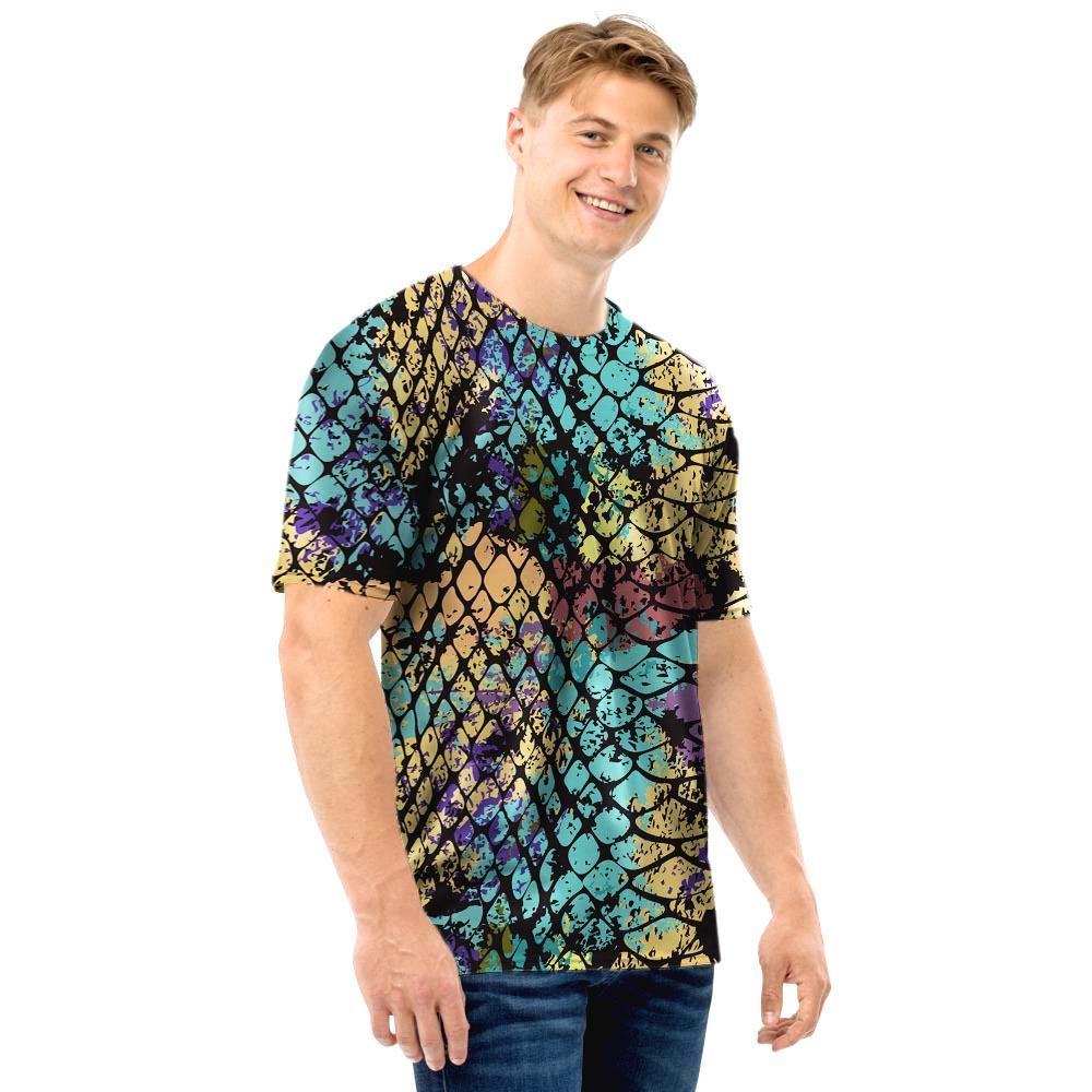 Snakeskin Reptile Men T Shirt-grizzshop