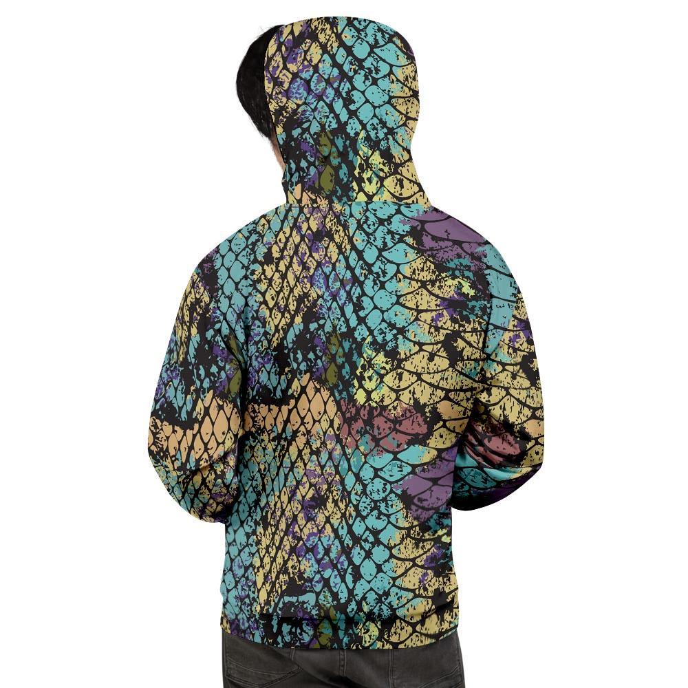 Snakeskin Reptile Men's Hoodie-grizzshop