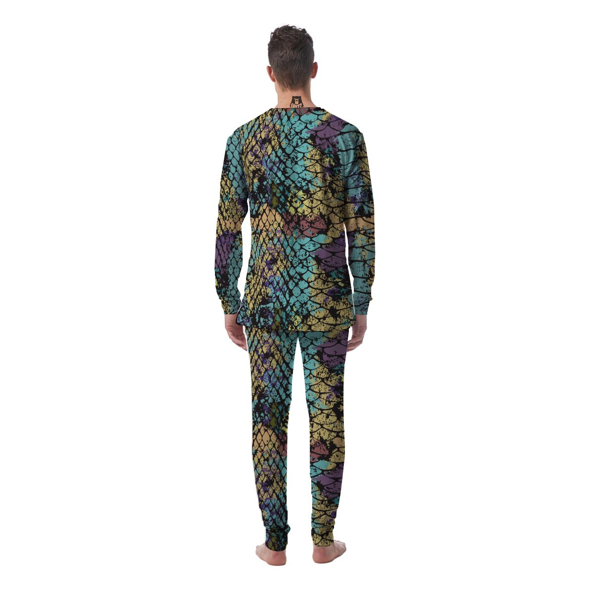 Snakeskin Reptile Men's Pajamas-grizzshop