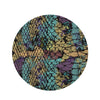 Snakeskin Reptile Round Rug-grizzshop