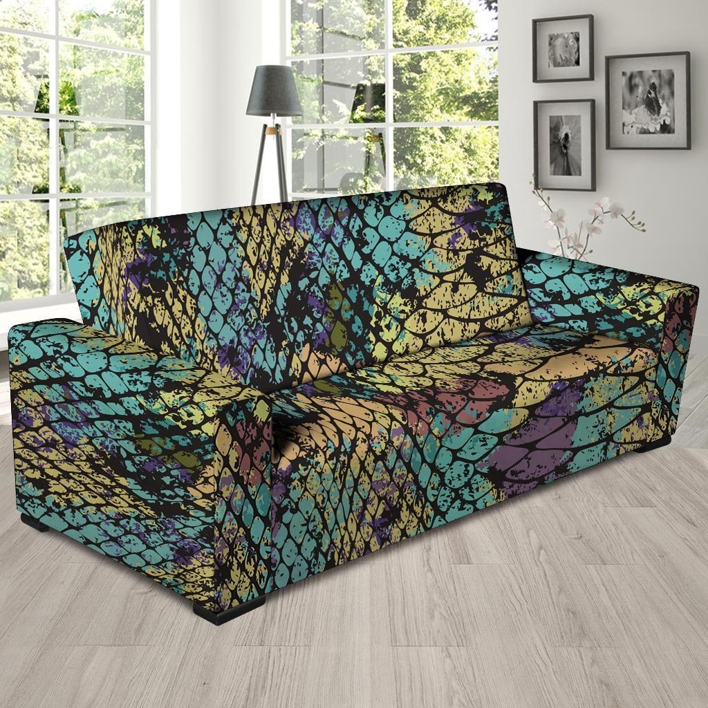 Snakeskin Reptile Sofa Cover-grizzshop