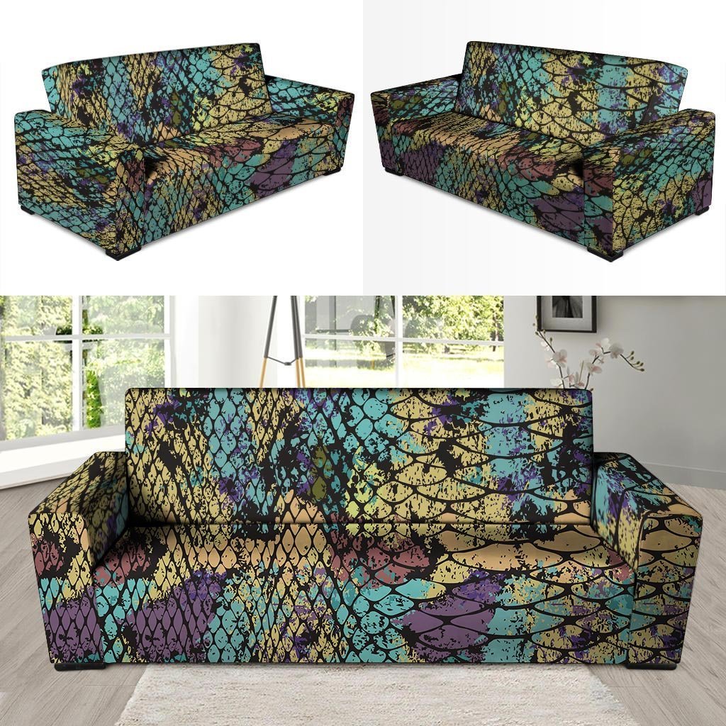 Snakeskin Reptile Sofa Cover-grizzshop