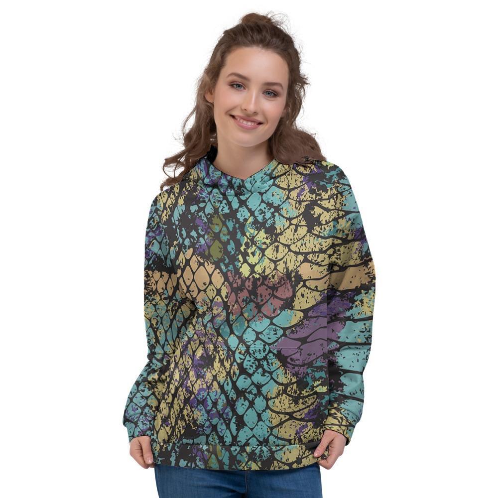 Snakeskin Reptile Women's Hoodie-grizzshop