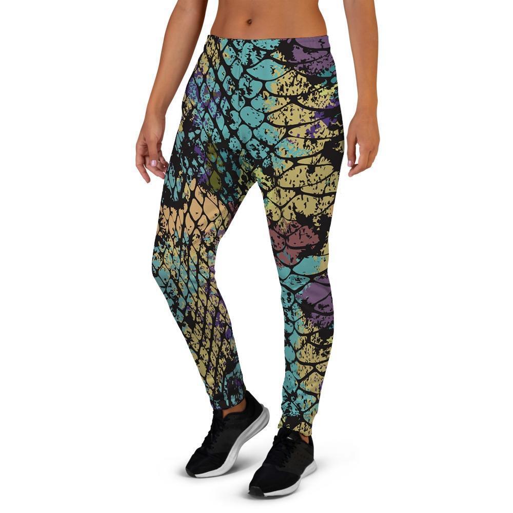 Snakeskin Reptile Women's Joggers-grizzshop