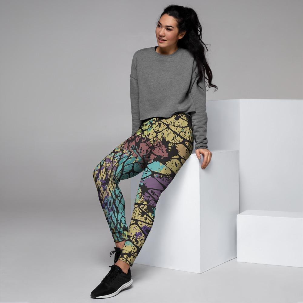 Snakeskin Reptile Women's Joggers-grizzshop