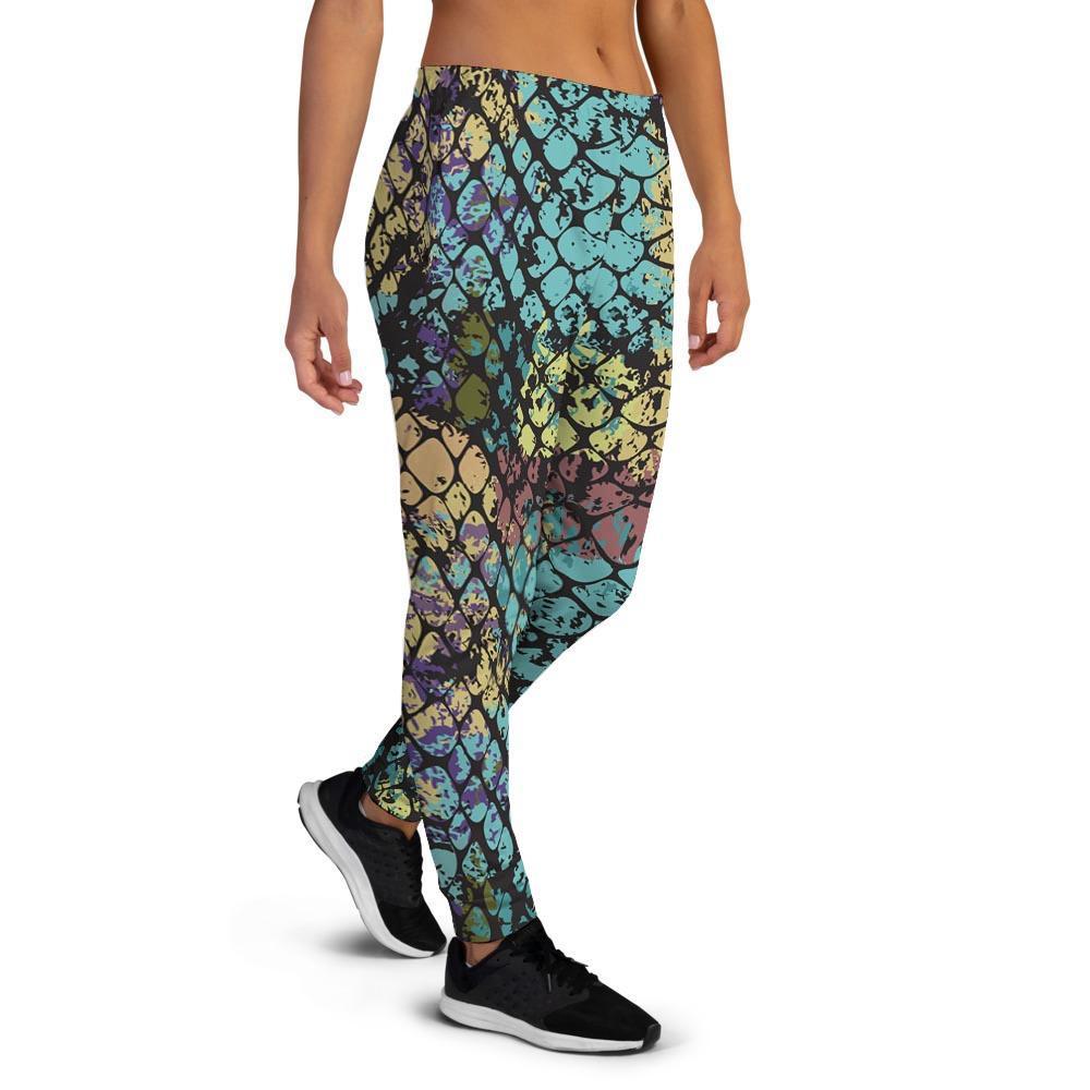 Snakeskin Reptile Women's Joggers-grizzshop