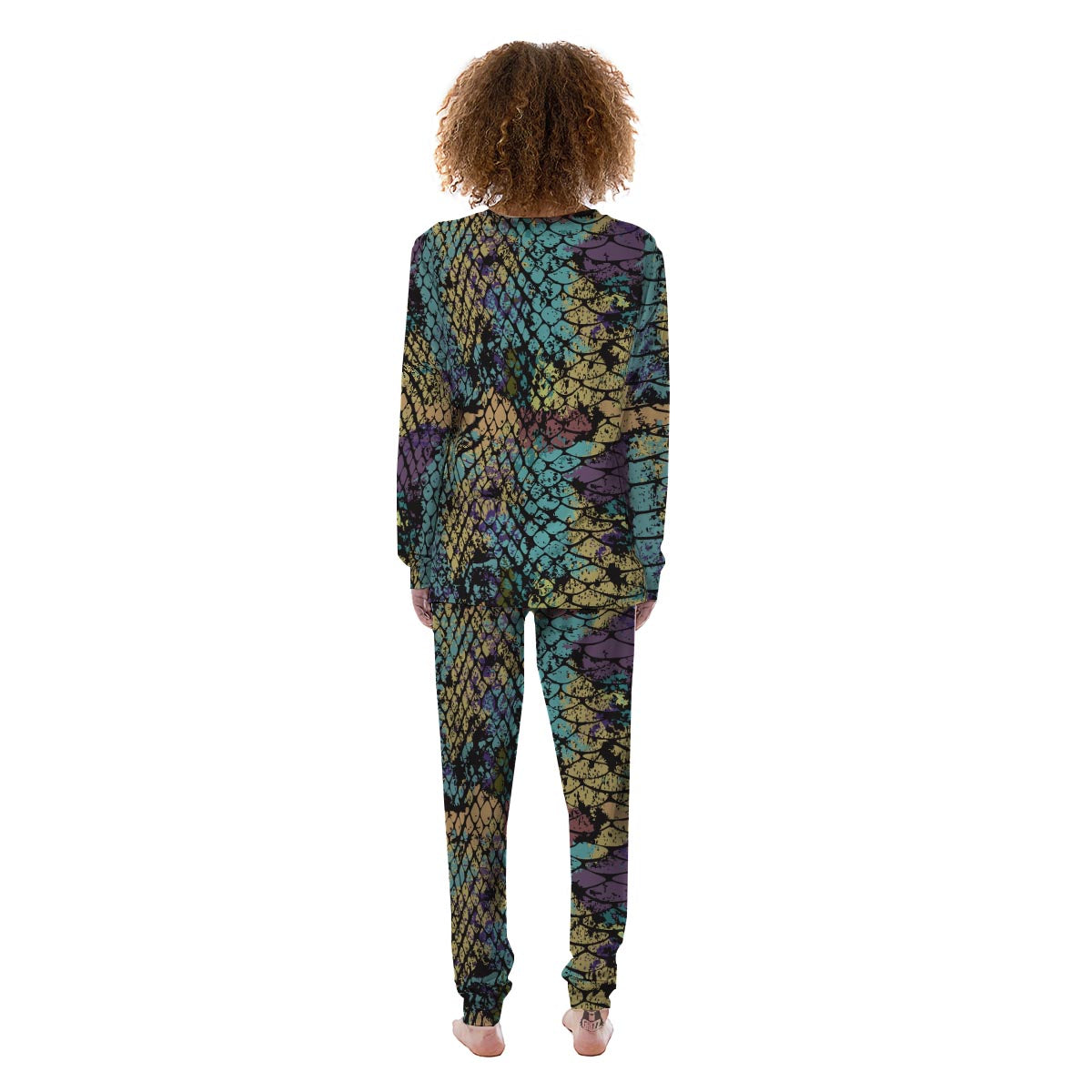 Snakeskin Reptile Women's Pajamas-grizzshop