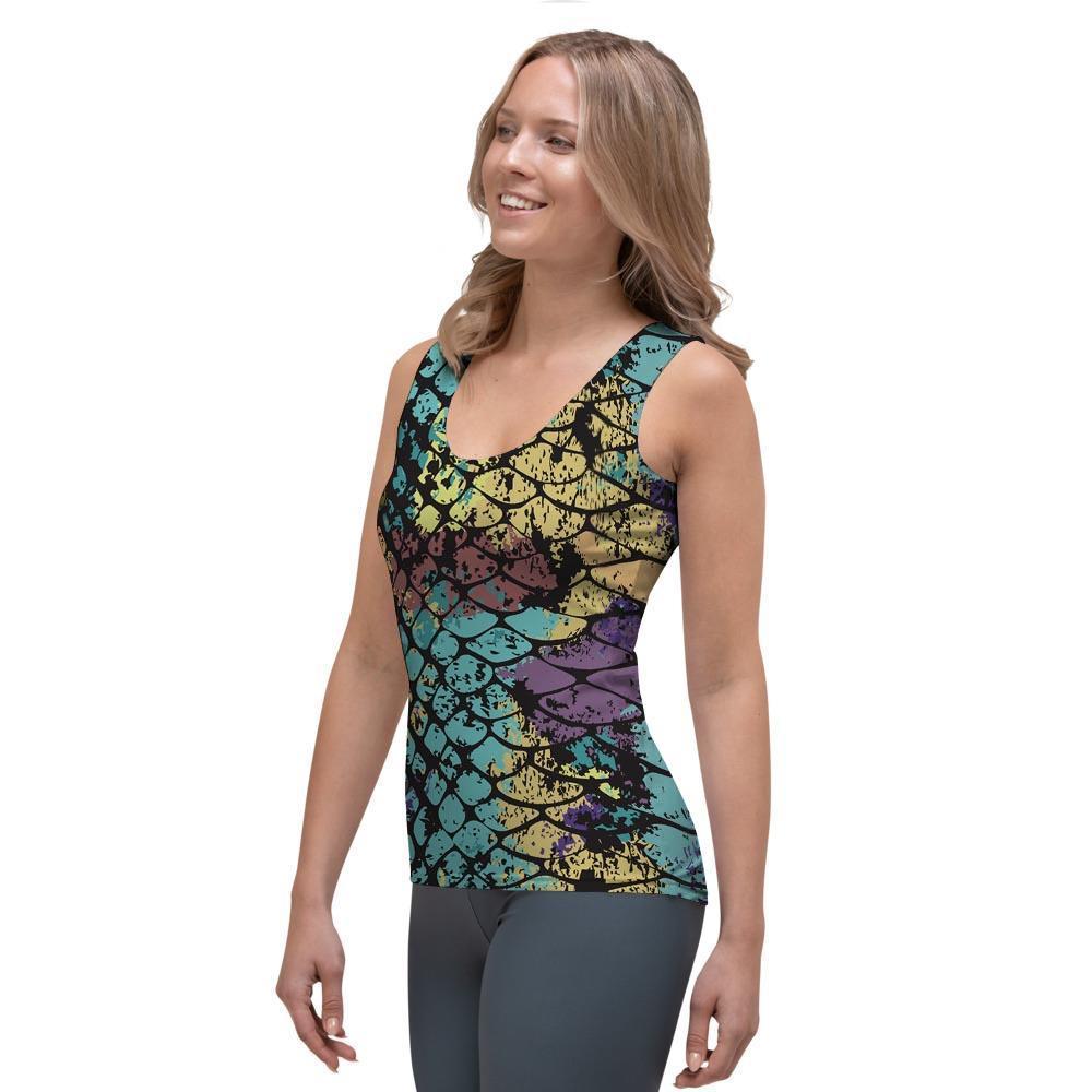 Snakeskin Reptile Women's Tank Top-grizzshop