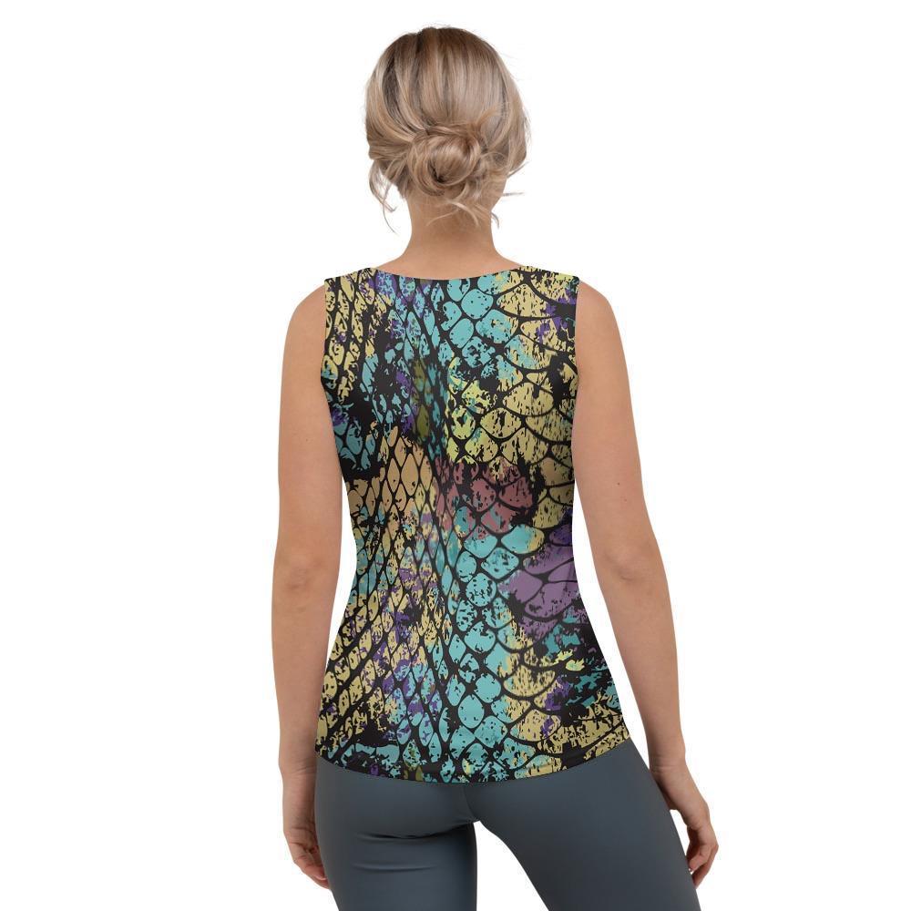 Snakeskin Reptile Women's Tank Top-grizzshop