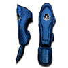 Snakeskin Steel Blue Print Muay Thai Shin Guards-grizzshop