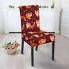 Snow Fox Pattern Print Chair Cover-grizzshop