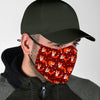 Snow Fox Pattern Print Face Mask-grizzshop