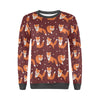 Snow Fox Pattern Print Women's Sweatshirt-grizzshop