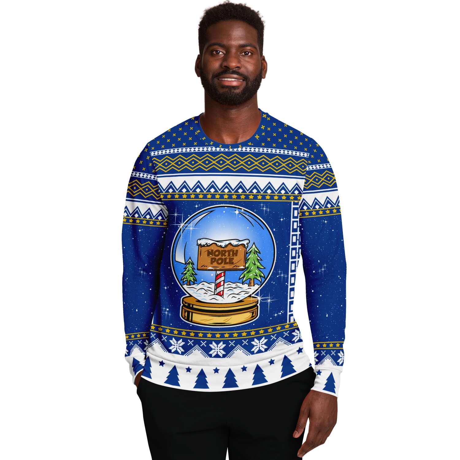 Snow Globe North Pole Ugly Christmas Sweater-grizzshop