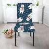 Snow Polar Bear Christmas Pattern Print Chair Cover-grizzshop