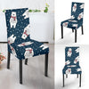 Snow Polar Bear Christmas Pattern Print Chair Cover-grizzshop