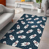 Snow Polar Bear Christmas Pattern Print Floor Mat-grizzshop