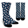 Snow Polar Bear Christmas Pattern Print Unisex Crew Socks-grizzshop