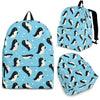 Snow Polka Dot Penguin Pattern Print Premium Backpack-grizzshop