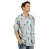 Snowboard And Ski Print Pattern Men's Hawaiian Shirt-grizzshop