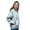 Snowboard And Ski Print Pattern Women's Hoodie-grizzshop