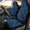 Snowflake Candy Cane Pattern Print Universal Fit Car Seat Covers-grizzshop