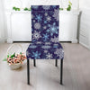 Snowflake Pattern Print Chair Cover-grizzshop