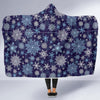 Snowflake Pattern Print Hooded Blanket-grizzshop