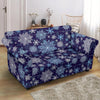 Snowflake Pattern Print Loveseat Cover-grizzshop