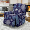 Snowflake Pattern Print Recliner Cover-grizzshop